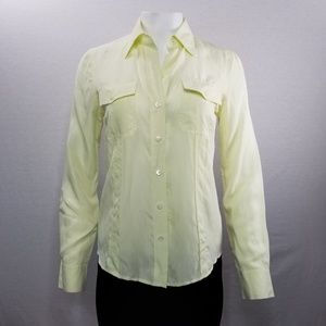 BANANA REPUBLIC Women's 100% Silk Button D…